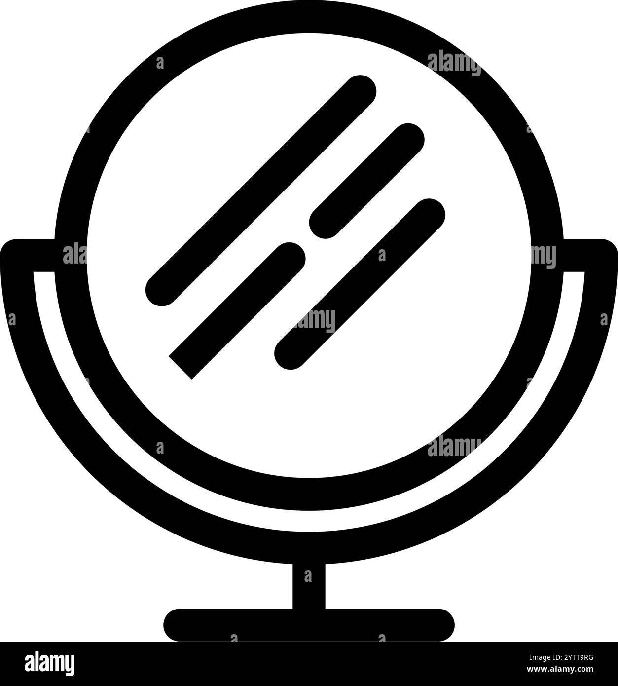 Badezimmerspiegel - sauber und modern im Badezimmer Stock Vektor