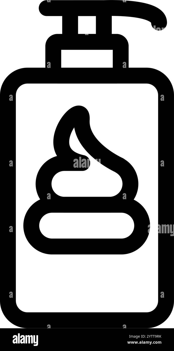 Schaumstoffspender im Bad - sauber und modern Stock Vektor