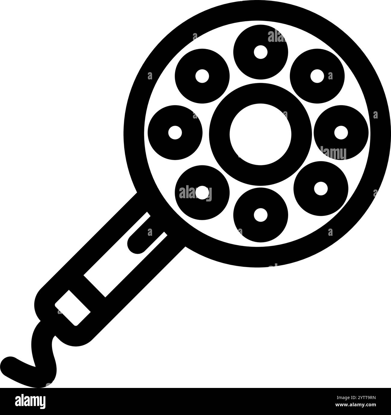 Haartrockner im Bad - sauber und modern Stock Vektor