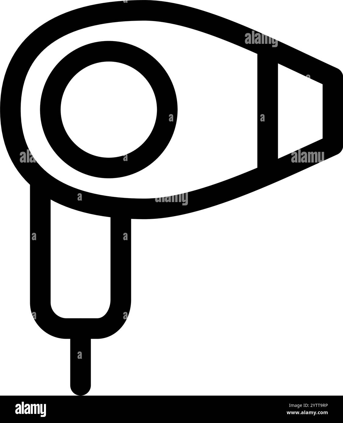 Haartrockner im Bad - sauber und modern Stock Vektor