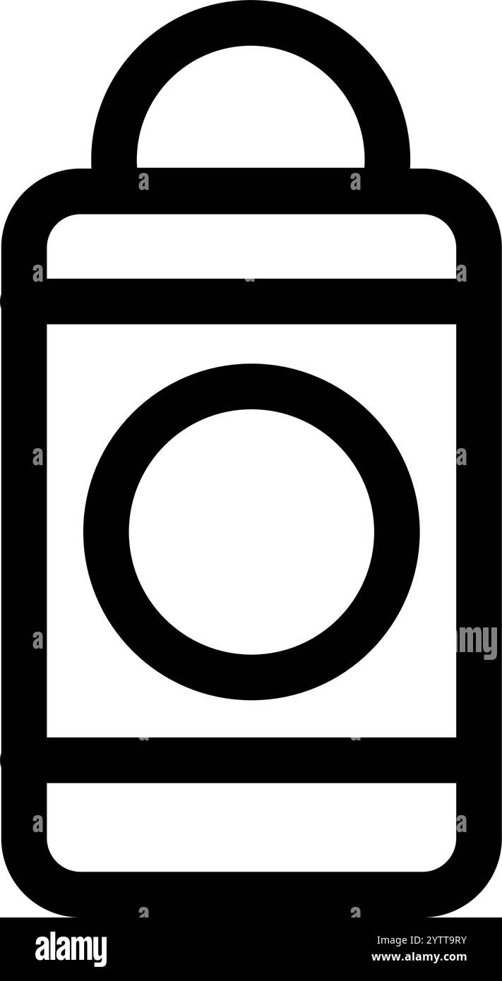 Deodorant Roller im Bad - sauber und modern im Badezimmer Stock Vektor