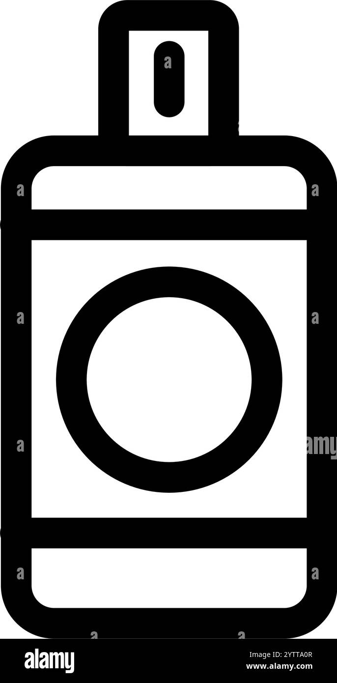 Badezimmersprühspender - sauber und modern Stock Vektor