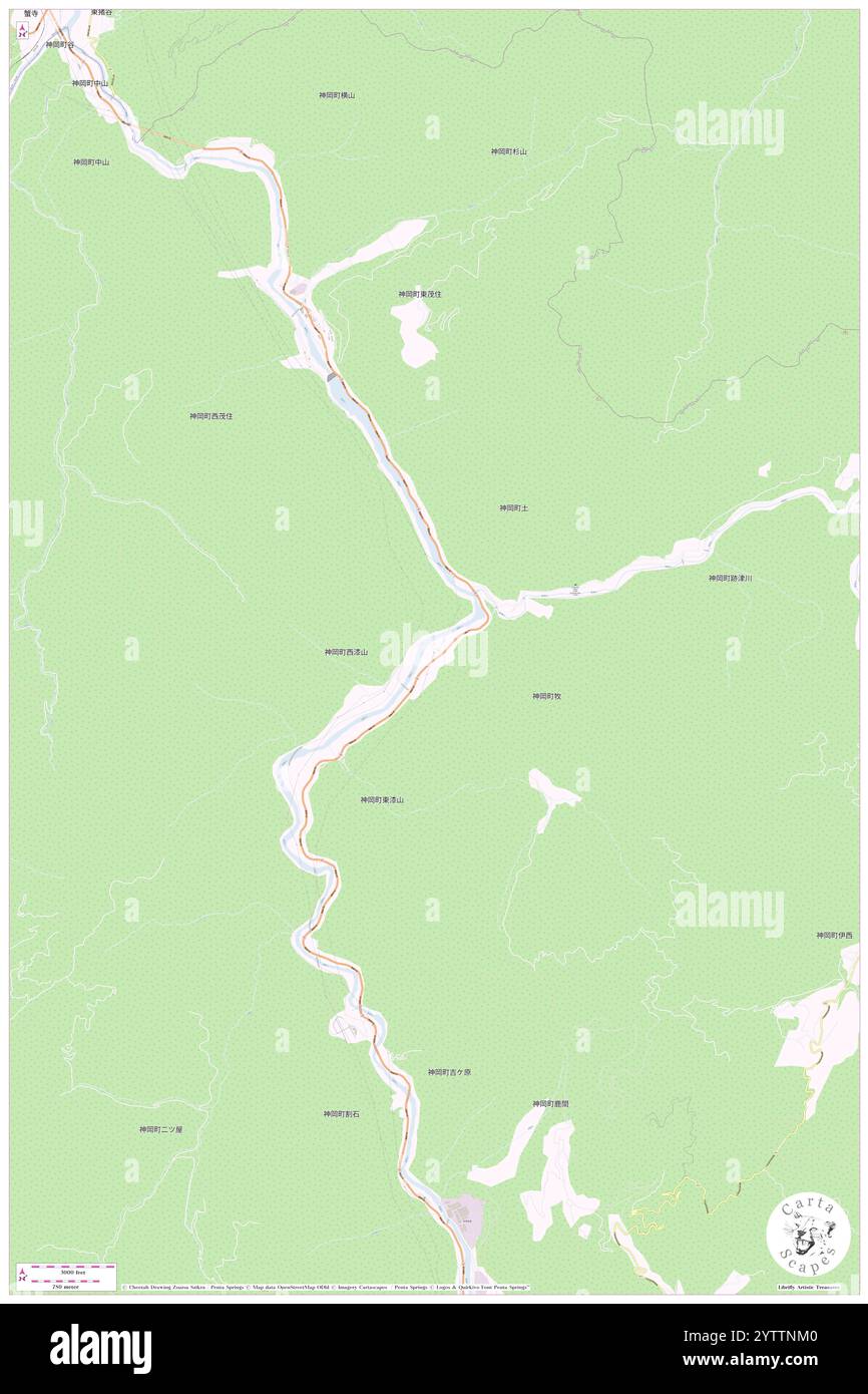 Kamiokacho-maki, Hida Shi, JP, Japan, Gifu, n 36 24' 9'', N 137 17' 29'', Karte, Cartascapes Map, veröffentlicht 2024. Erkunden Sie Cartascapes, eine Karte, die die vielfältigen Landschaften, Kulturen und Ökosysteme der Erde enthüllt. Reisen Sie durch Zeit und Raum und entdecken Sie die Verflechtungen der Vergangenheit, Gegenwart und Zukunft unseres Planeten. Stockfoto