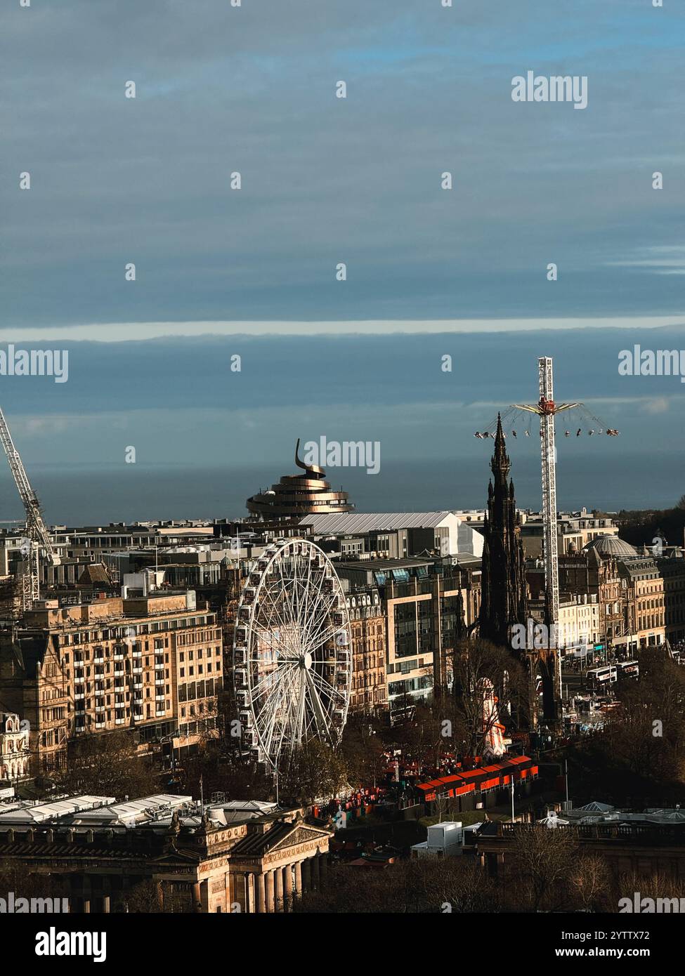 Edinburgh im dezember 2024. Stockfoto