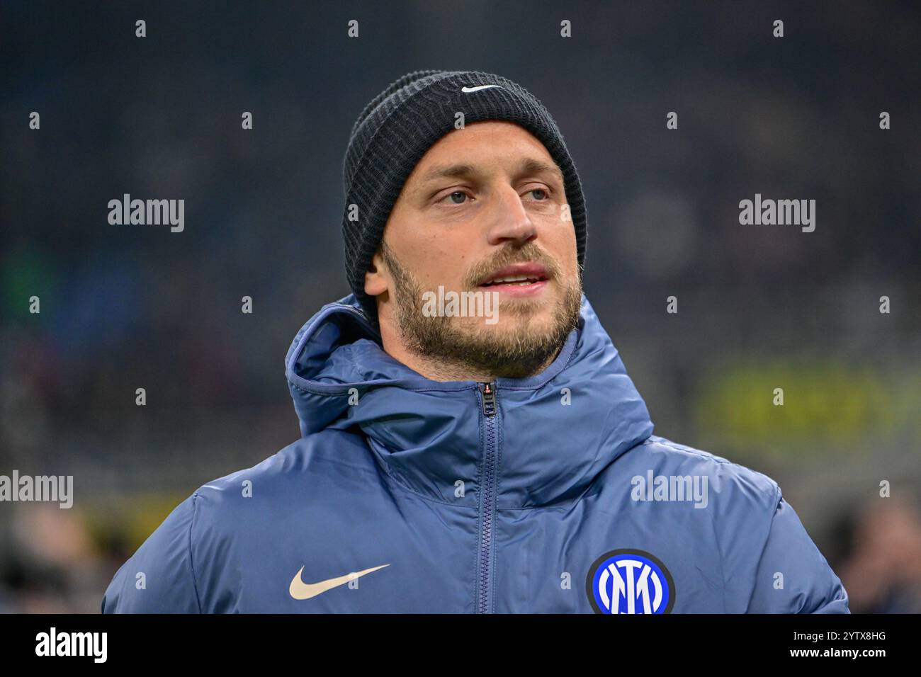 Mailand, Italien. Dezember 2024. Marko Arnautovic von Inter war beim Spiel Der Serie A zwischen Inter Mailand und Parma bei Giuseppe Meazza in Mailand zu sehen. Stockfoto