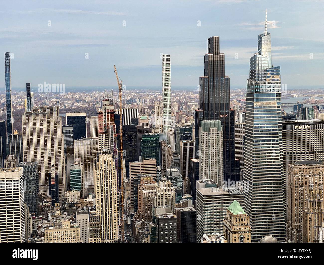 Der Blick vom Empire State Building in New York Stockfoto