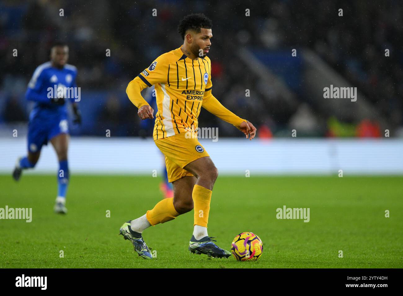 King Power Stadium, Leicester am Sonntag, 8. Dezember 2024. Georginio Rutter aus Brighton im Spiel der Premier League zwischen Leicester City und Brighton und Hove Albion im King Power Stadium in Leicester am Sonntag, den 8. Dezember 2024. (Foto: Jon Hobley | MI News) Credit: MI News & Sport /Alamy Live News Stockfoto