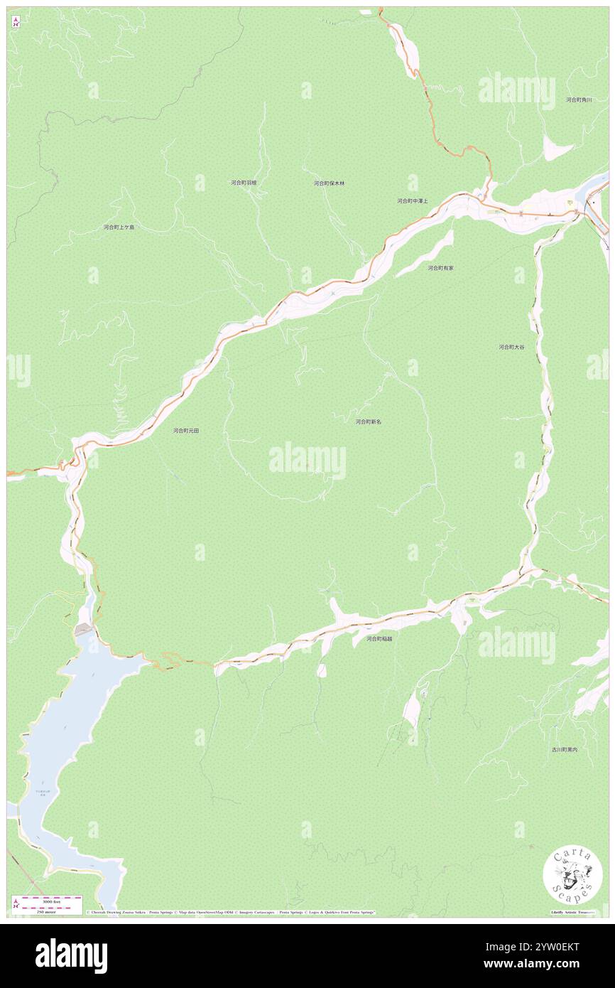 Takato Yama, Hida Shi, JP, Japan, Gifu, n 36 16' 16''', N 137 3' 47'', Karte, Cartascapes Map, veröffentlicht 2024. Erkunden Sie Cartascapes, eine Karte, die die vielfältigen Landschaften, Kulturen und Ökosysteme der Erde enthüllt. Reisen Sie durch Zeit und Raum und entdecken Sie die Verflechtungen der Vergangenheit, Gegenwart und Zukunft unseres Planeten. Stockfoto