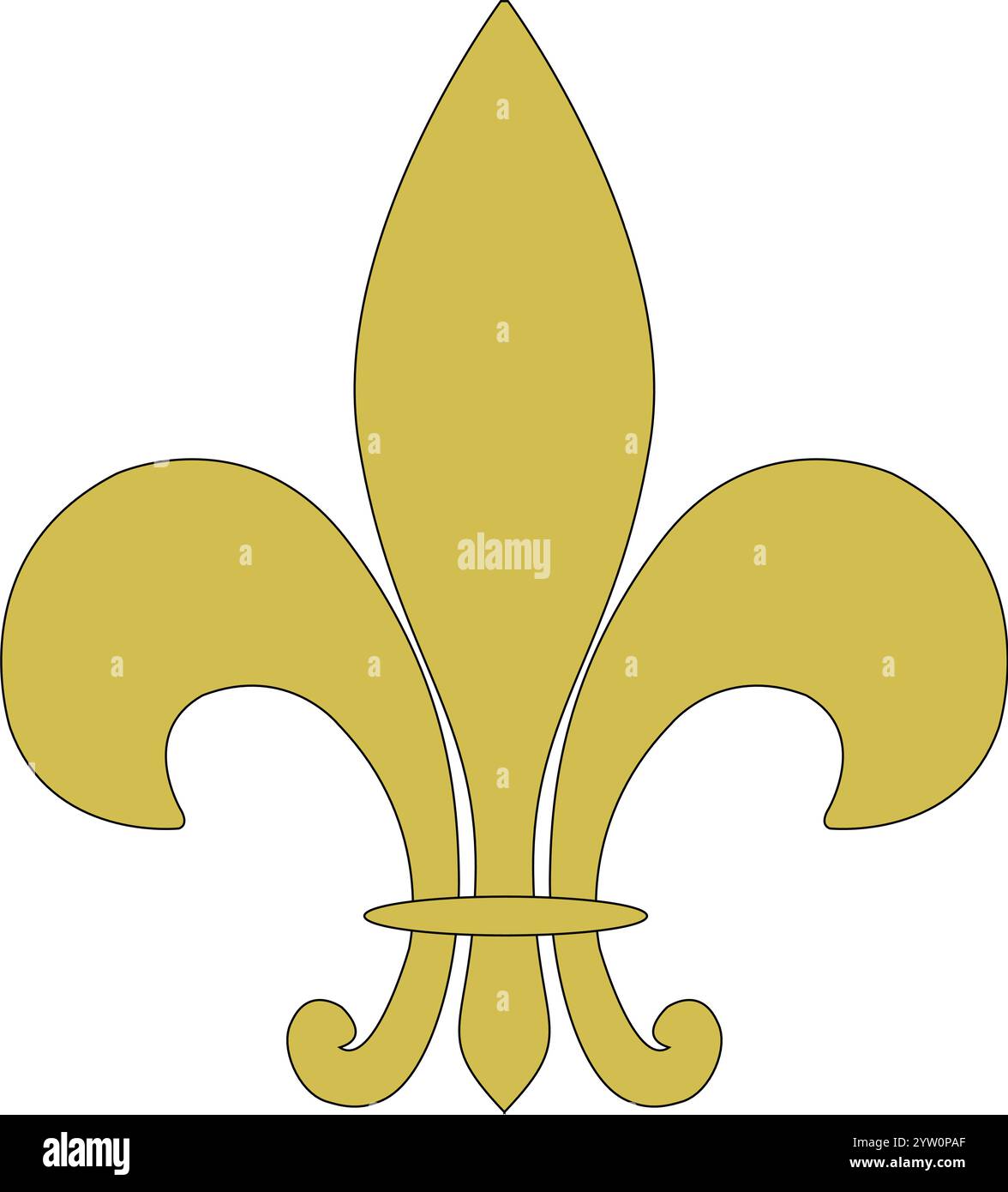 Lilly Blume Symbol Fleur De Lys Stock Vektor