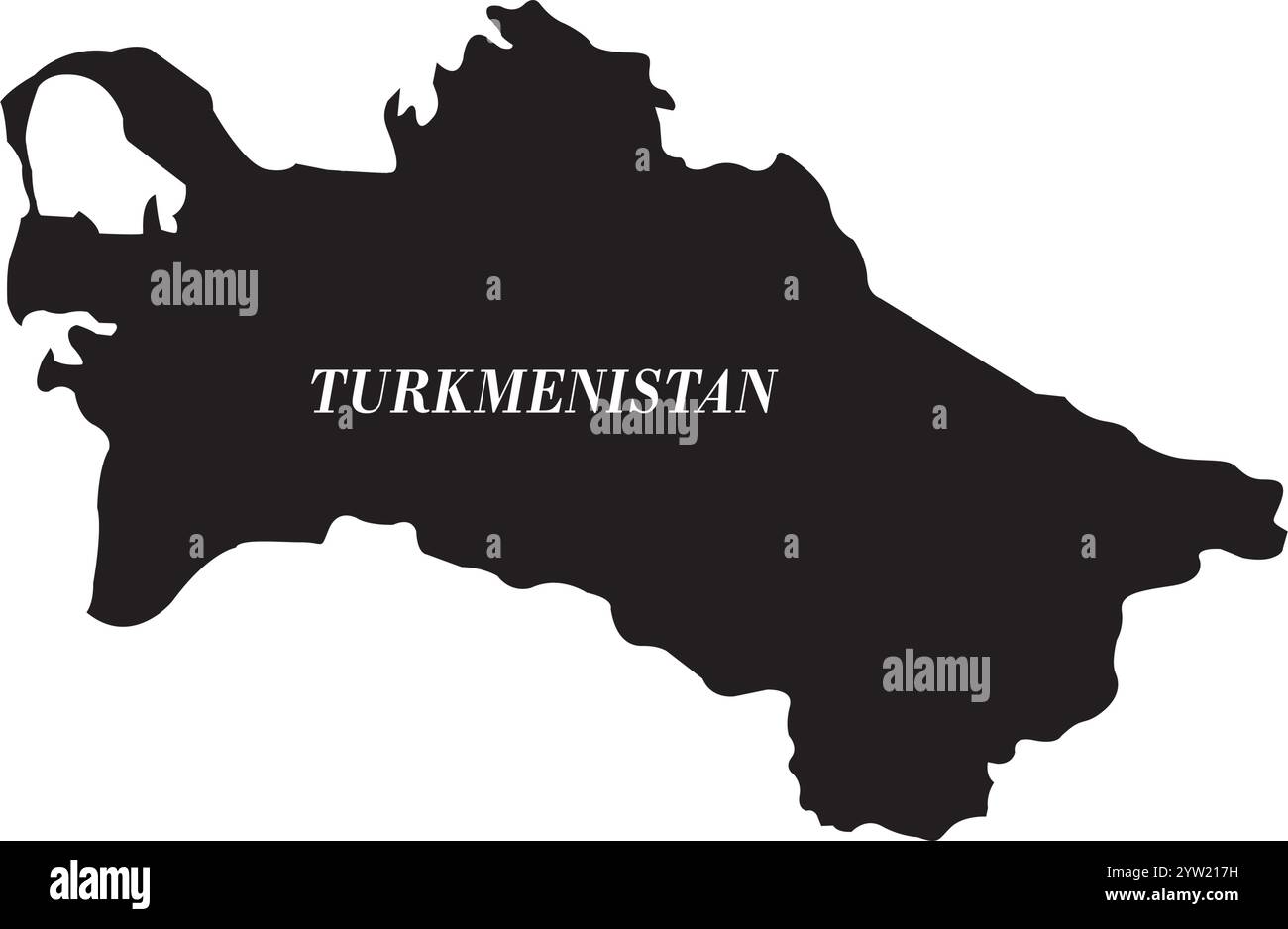 Turkmenistan Karte Icon Vektor Illustration Simbol Design Stock Vektor