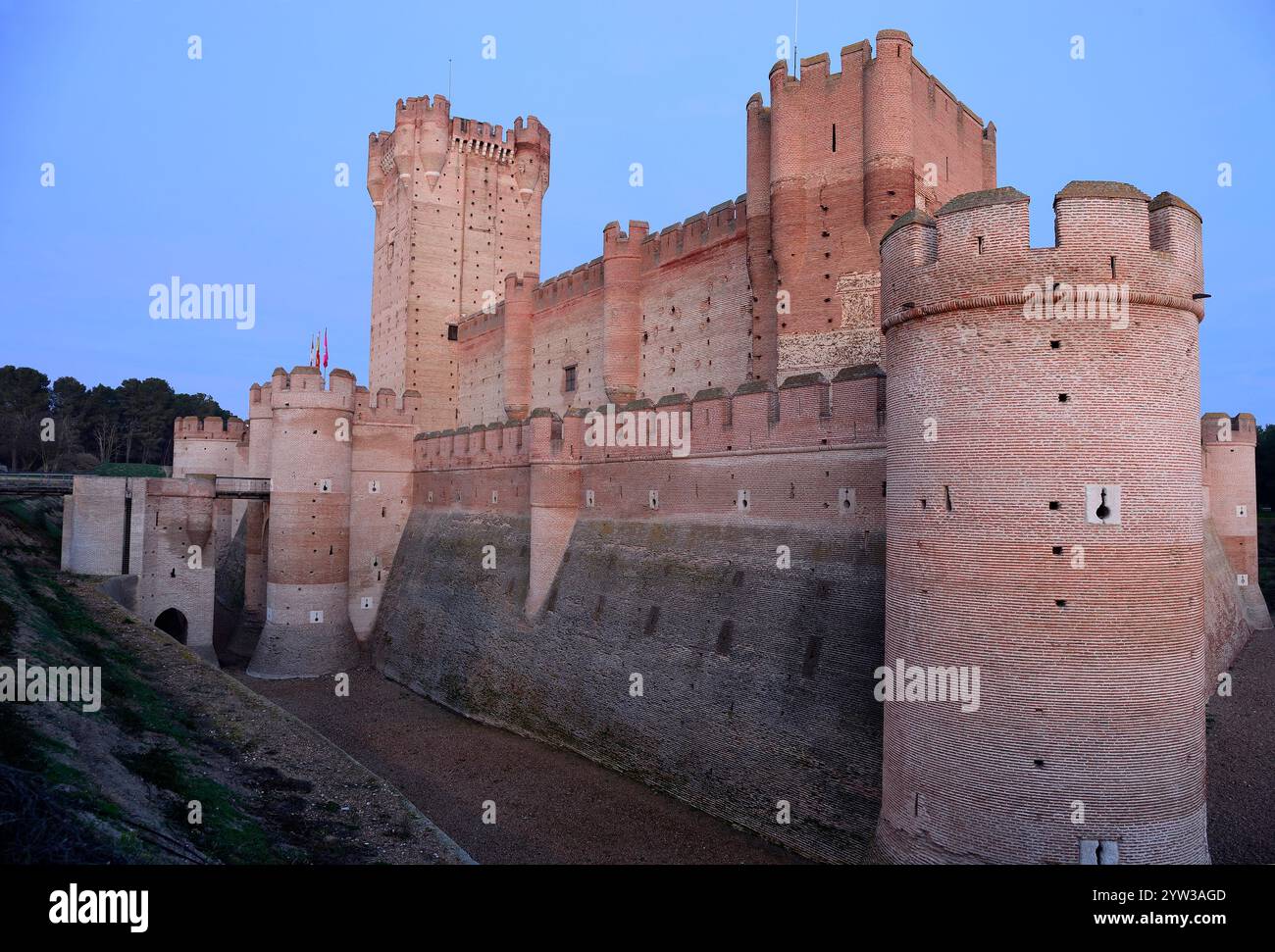 Schloss La Mota, Medina del Campo, Valladolid, Spanien Stockfoto