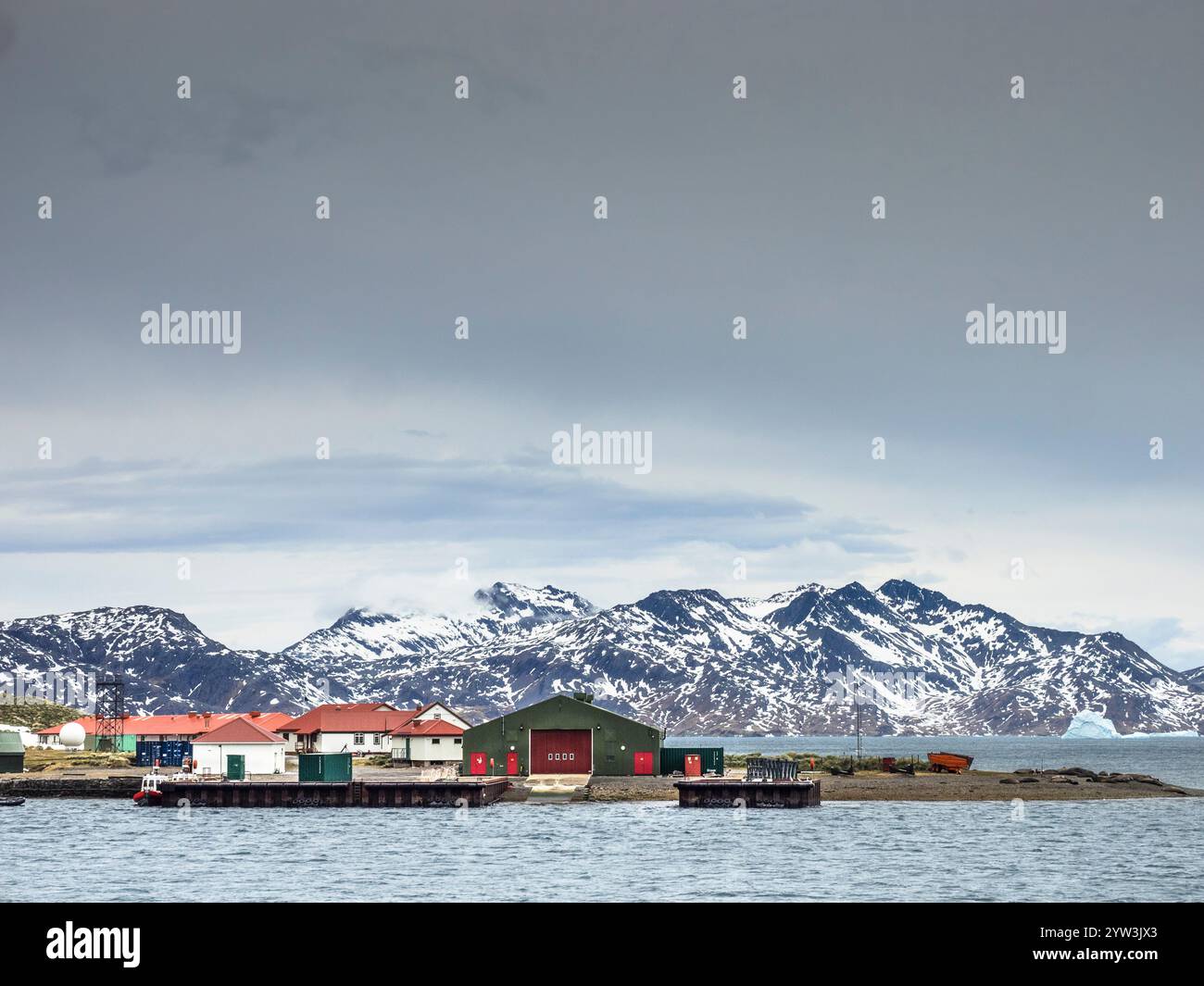 King Edward Point Research Station, Cumberland East Bay, South Georgia Stockfoto