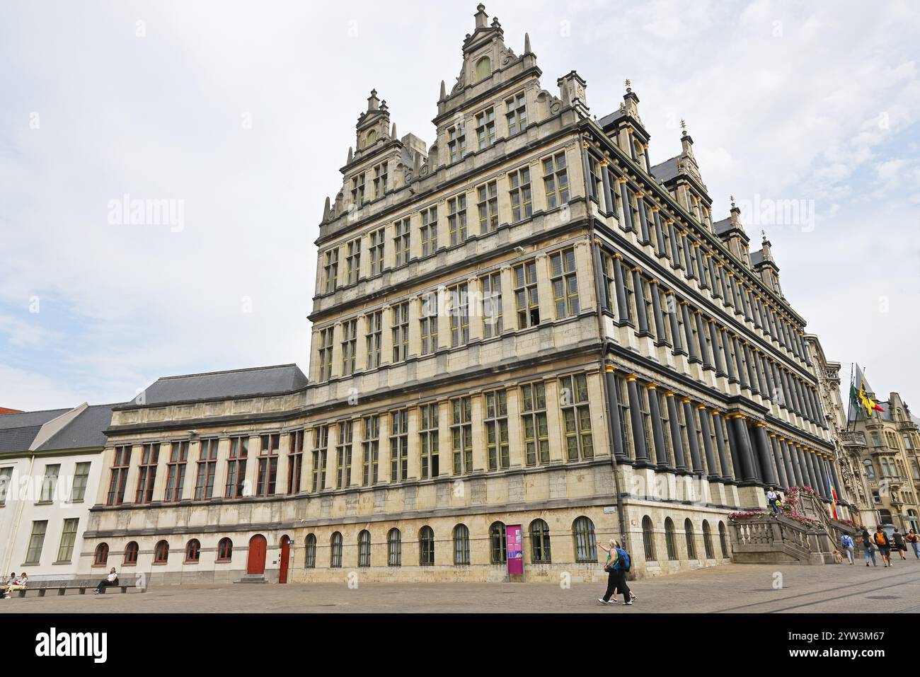 Historisches Rathaus Stadhuis, Gent, Flandern, Belgien, Europa Stockfoto