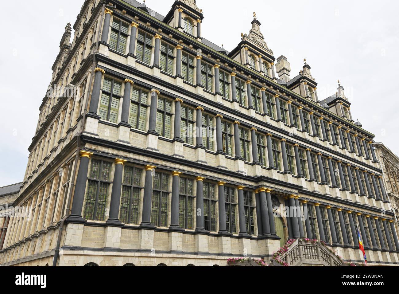Historisches Rathaus Stadhuis, Gent, Flandern, Belgien, Europa Stockfoto