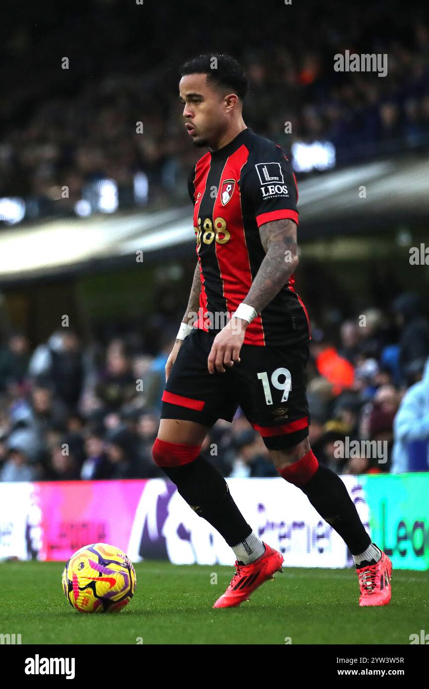 Justin Kluivert von Bournemouth während des Spiels Ipswich Town FC gegen AFC Bournemouth English Premier League am 8. Dezember 2024 in Portman Road, Ipswich, England Stockfoto