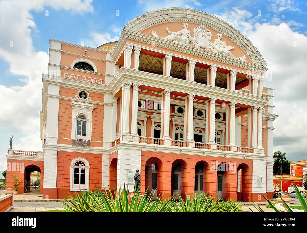 Das Amazonastheater ist ein Opernhaus in Manaus, Brasilien Stockfoto