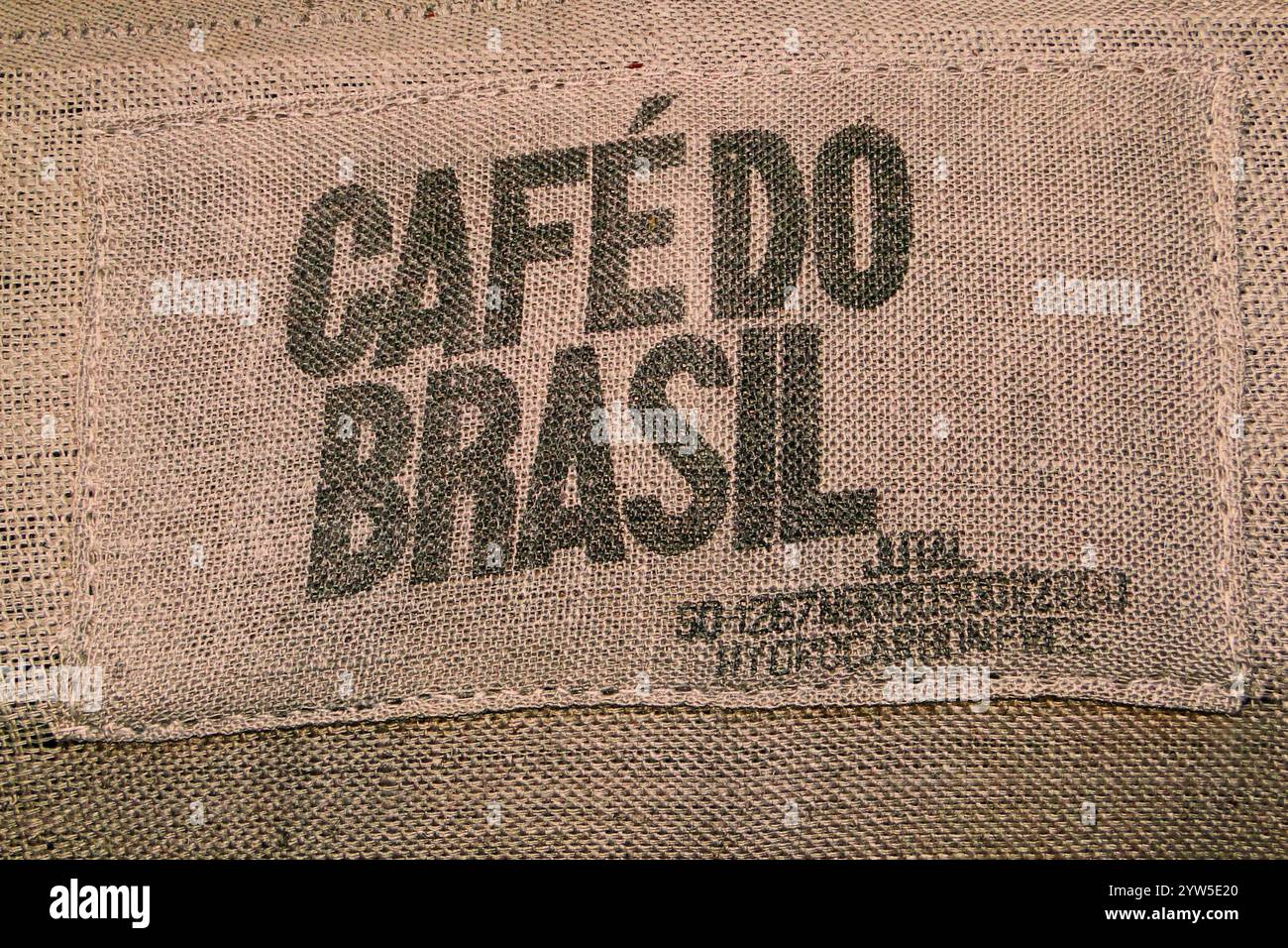 Café do Brasil, Kaffeesack, Anbau, ökologisch, biologisch, Kaffee, Kaffeeplantage, Arabica, Farmer, Genossenschaften, Robustas, Harv Stockfoto
