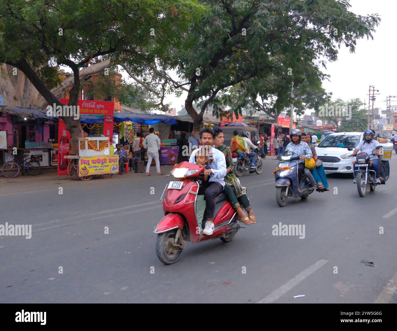 Streetlife in Indien Stockfoto
