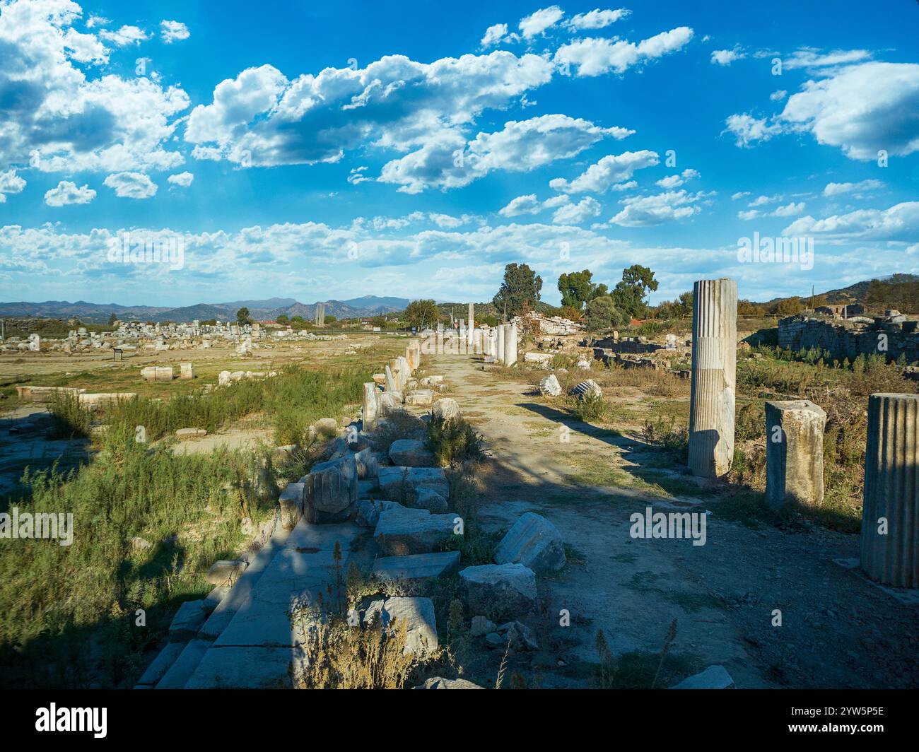 Die antike Stadt Magnesia ad Maeandrum in der Türkei Stockfoto