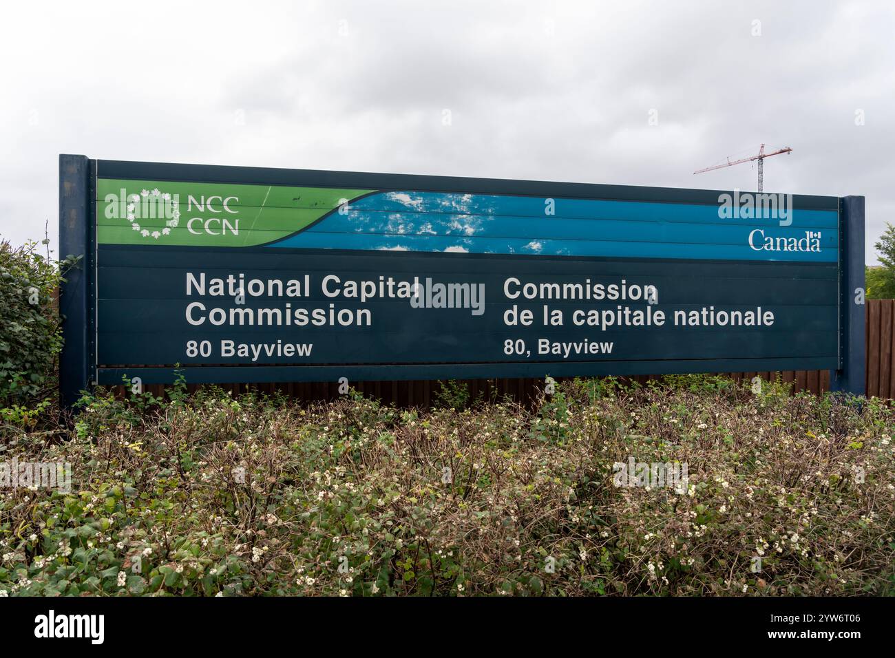 Ottawa, ON, Kanada - 16. Oktober 2023: Capital Commission bei 80 Bayview in Ottawa, ON, Kanada, am 16. Oktober 2023 Stockfoto