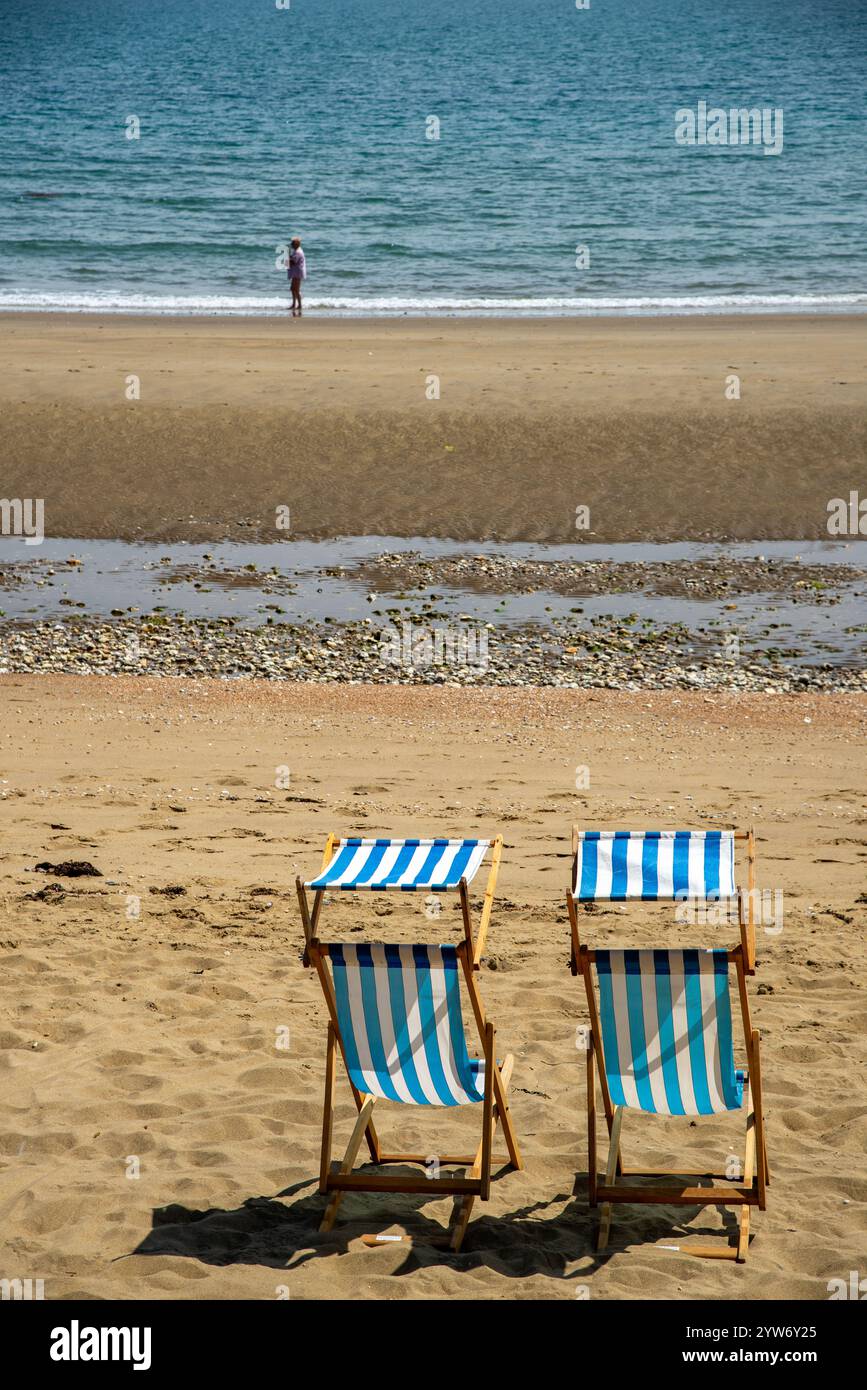 Strand in Sandown, Isle of Wight Stockfoto