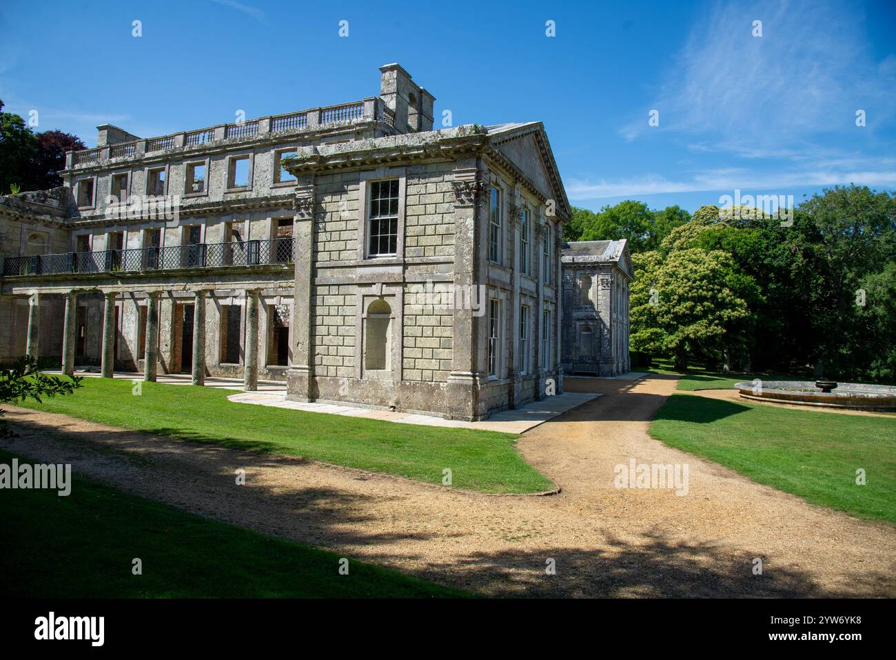 Historische Ruine von Appuldurcombe House, Isle of Wight Stockfoto