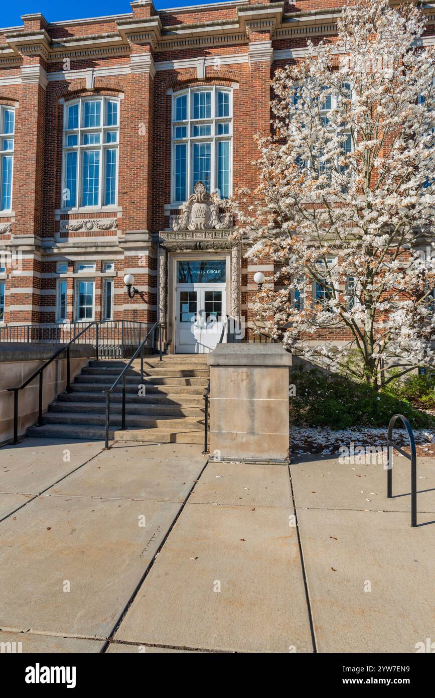 EAST LANSING, MI - 17. APRIL: Im Circle an Intramural Sports Facility auf dem Campus der Michigan State University in East Lansing am 17. April 2021. Stockfoto