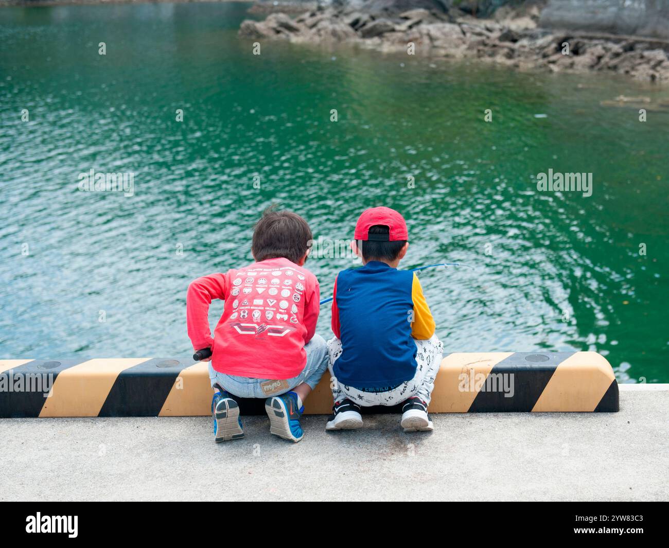Spielende Kinder Stockfoto
