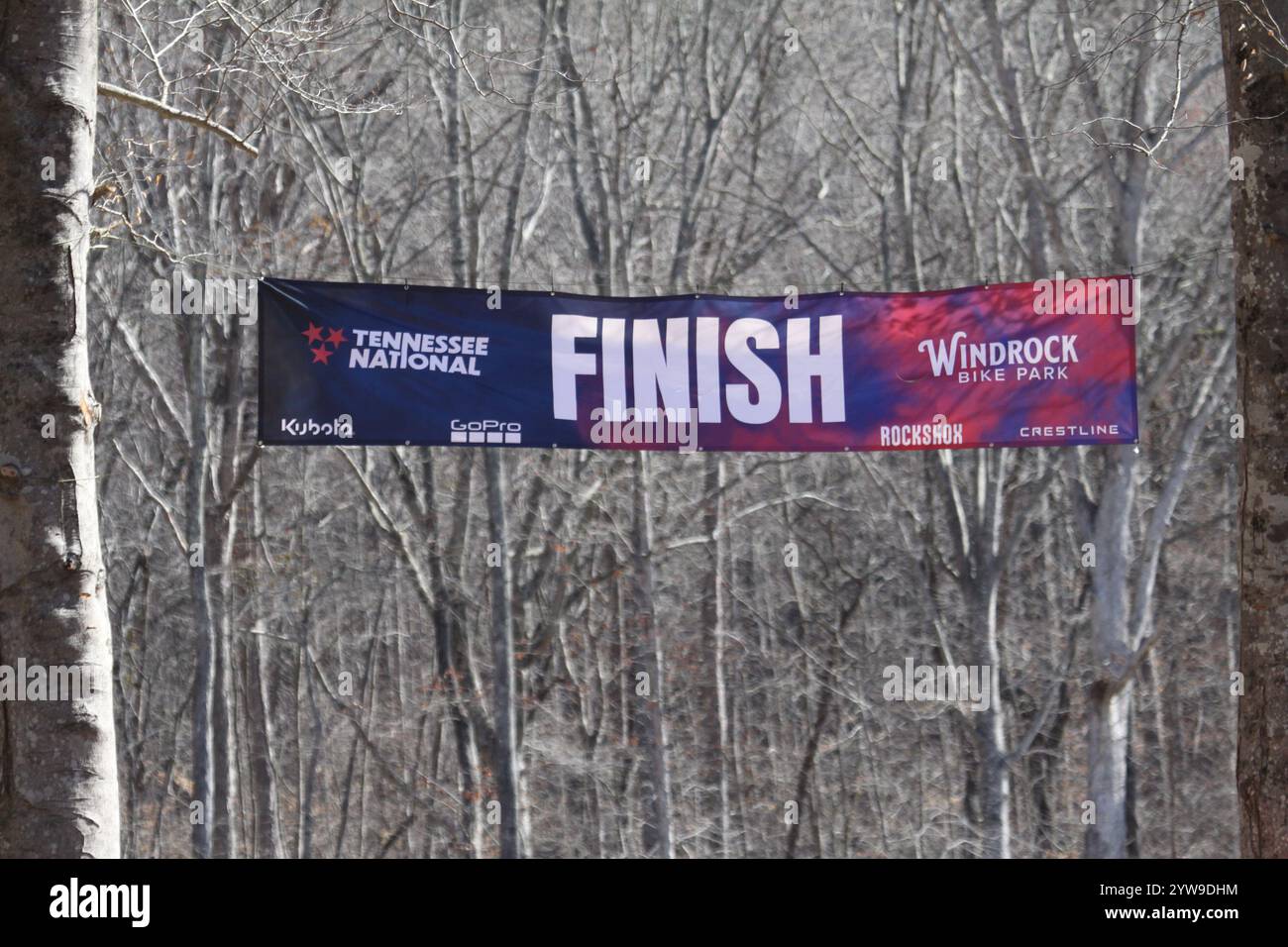 Tennessee National Mountain Bike Festival 2024 XCO Race 2024 im WindRock Bicycle Park in Oliver Springs, Tennessee, USA. Stockfoto