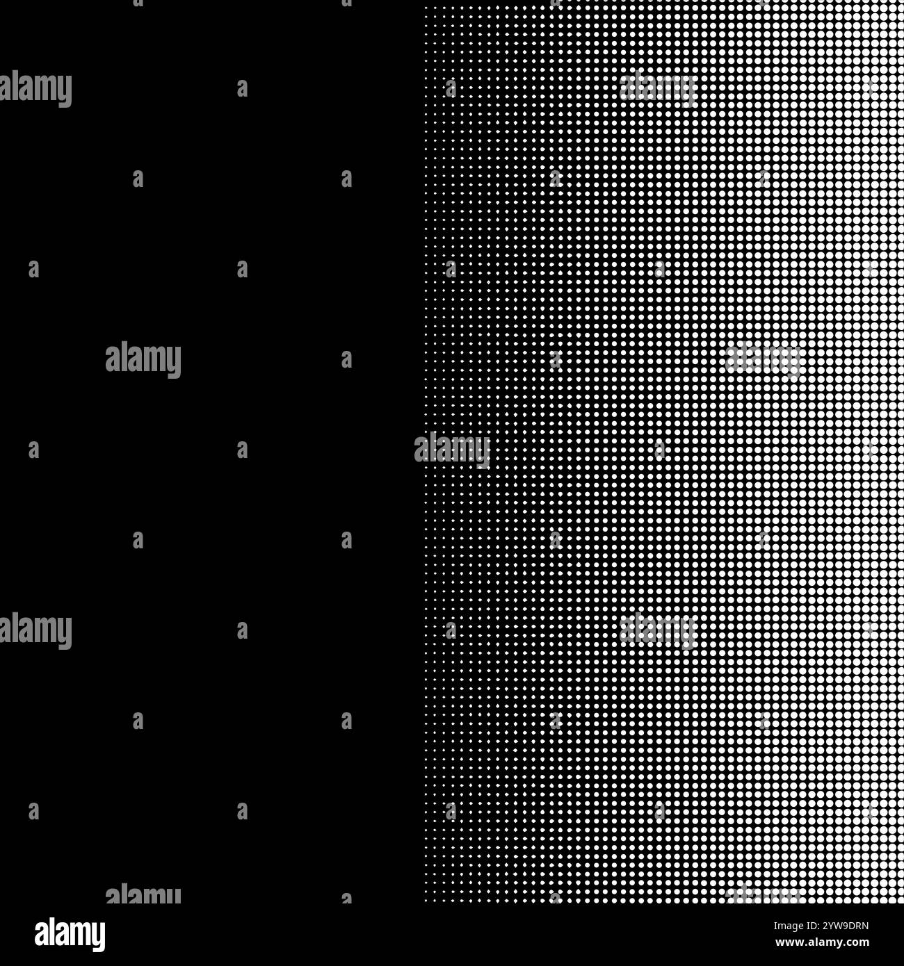 Pixel-Halbtonstruktur mit Kreisen Mosaikhintergrund, Vektor-Grunge-Textur Stock Vektor