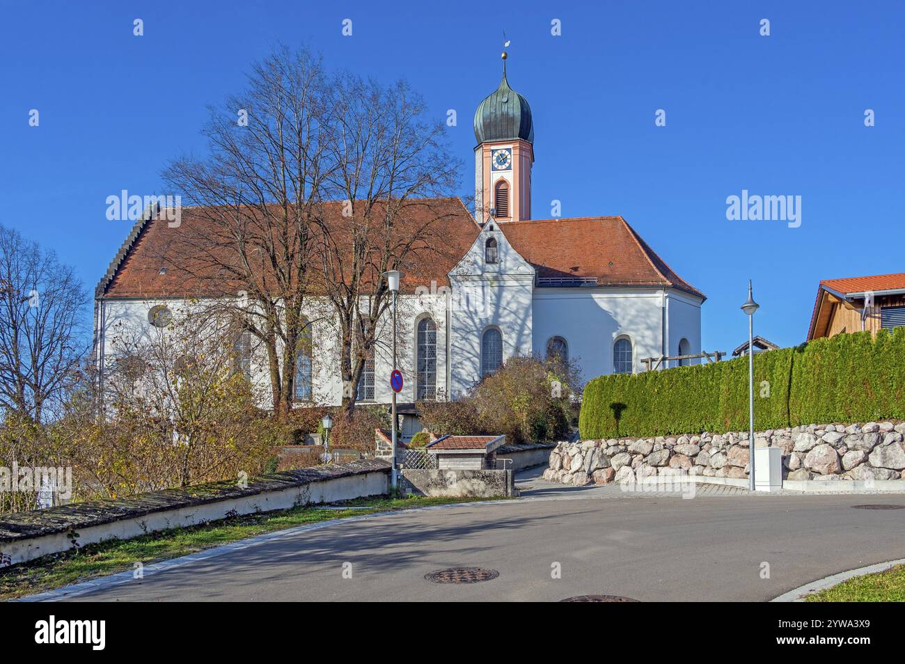 Rokokokirche St. Ulrich, Seeg, Allgaeu, Bayern, Deutschland, Europa Stockfoto