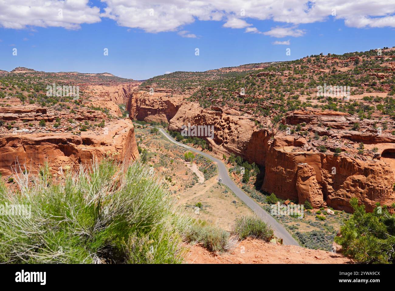 Die Burr Trail Road führt durch das malerische Grand Staircase Escalante National Monument in Utah Stockfoto