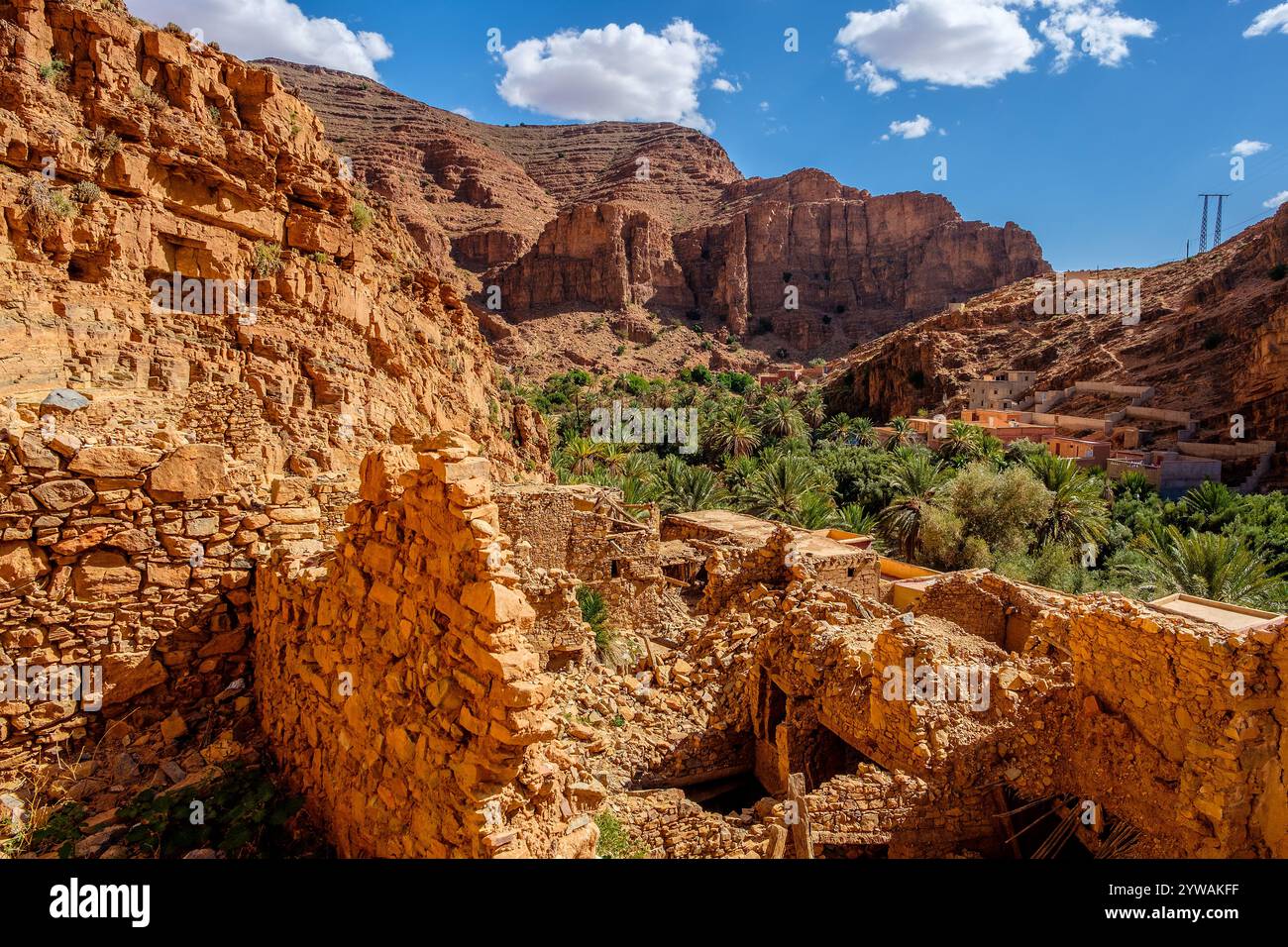 Die Ait Mansour-Schlucht im antiatlas-Gebirge Marokkos Stockfoto