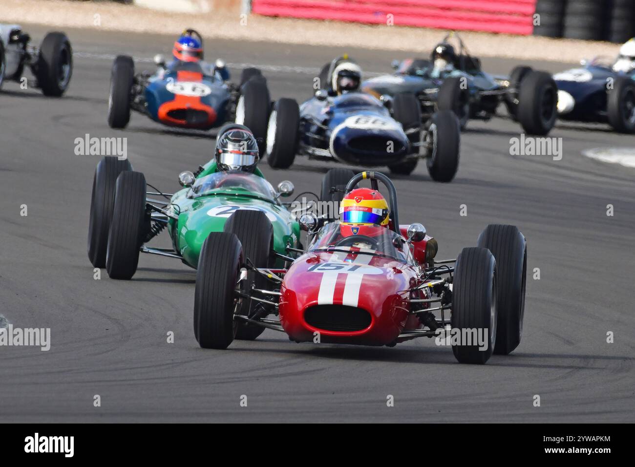 Jean de Mestral, Brabham BT11, HGPCA Pre-1966 Grand Prix Cars, Historic Grand Prix Cars Association, 20 Minuten Rennstrecke, Nachkriegsmotor mit Heckmotor Stockfoto