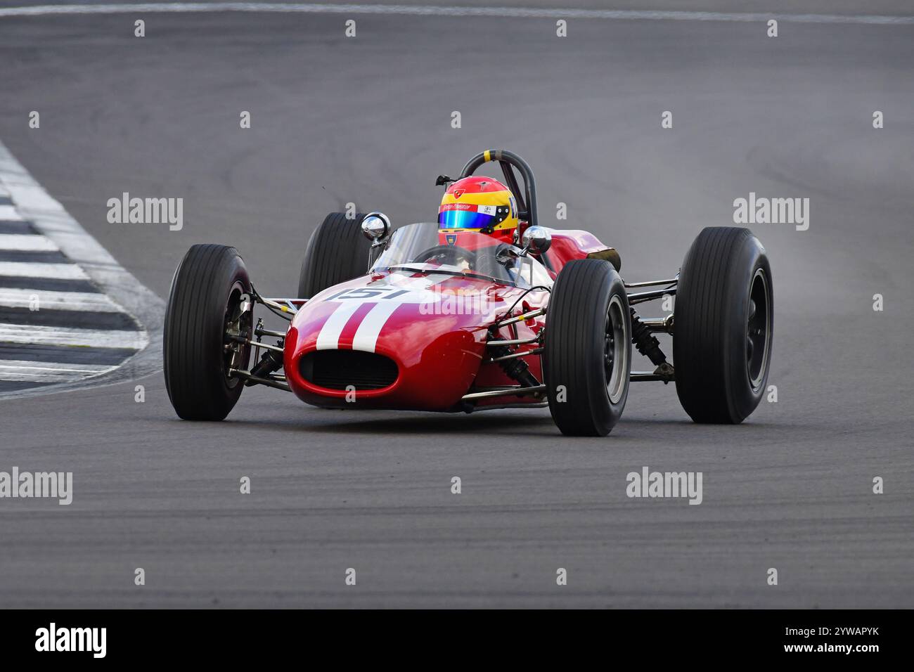 Jean de Mestral, Brabham BT11, HGPCA Pre-1966 Grand Prix Cars, Historic Grand Prix Cars Association, 20 Minuten Rennstrecke, Nachkriegsmotor mit Heckmotor Stockfoto