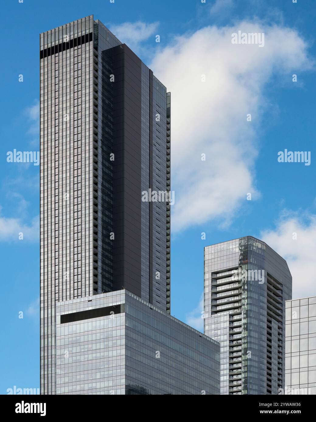 Stantec Tower, das höchste Gebäude in Edmonton mit 66 Stockwerken, an der 10220 Avenue NW im Zentrum von Edmonton, Alberta Stockfoto