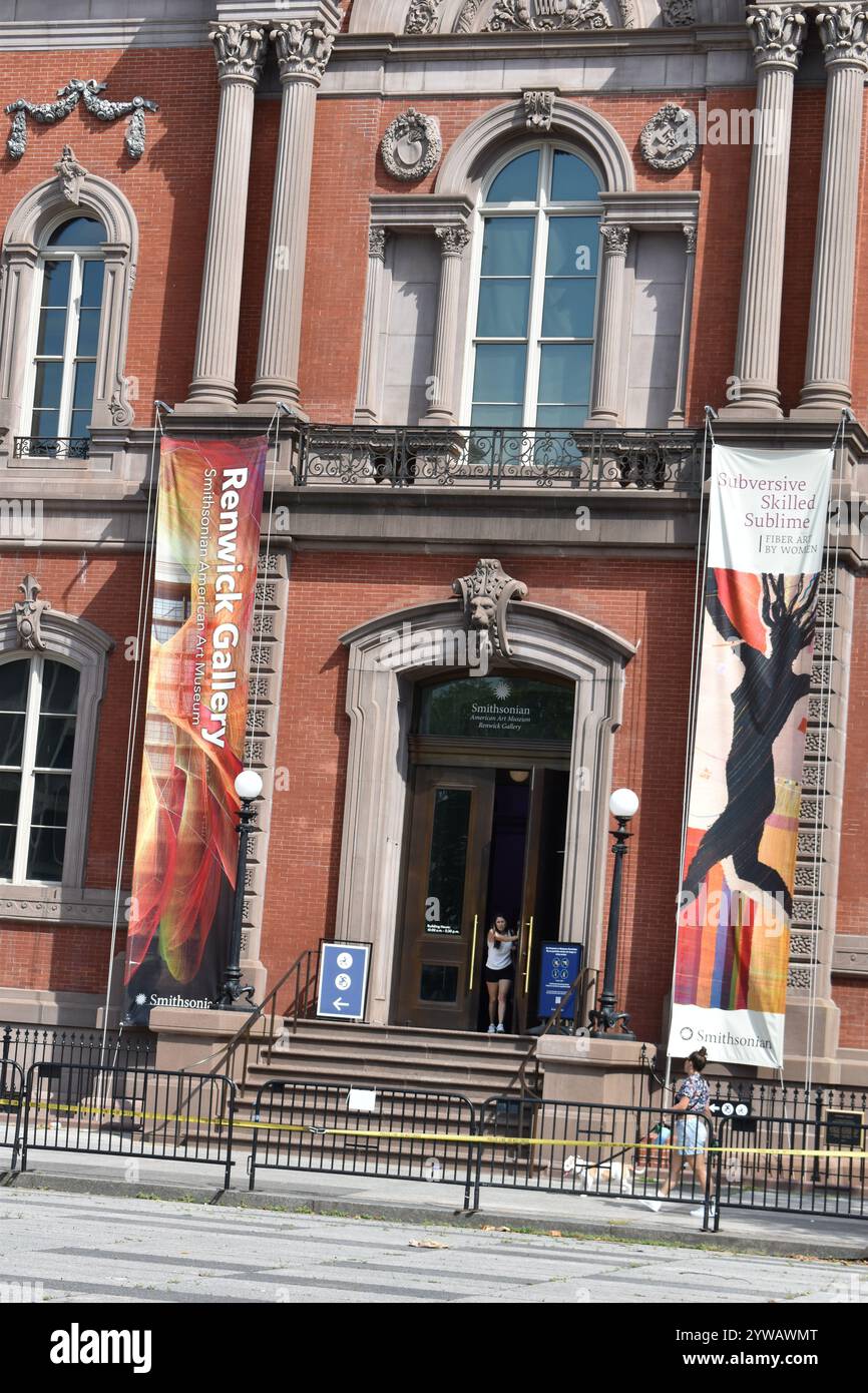 Washington D.C., USA - 2. September 2024 - Renwick Gallery des Smithsonian American Art Museum. Stockfoto