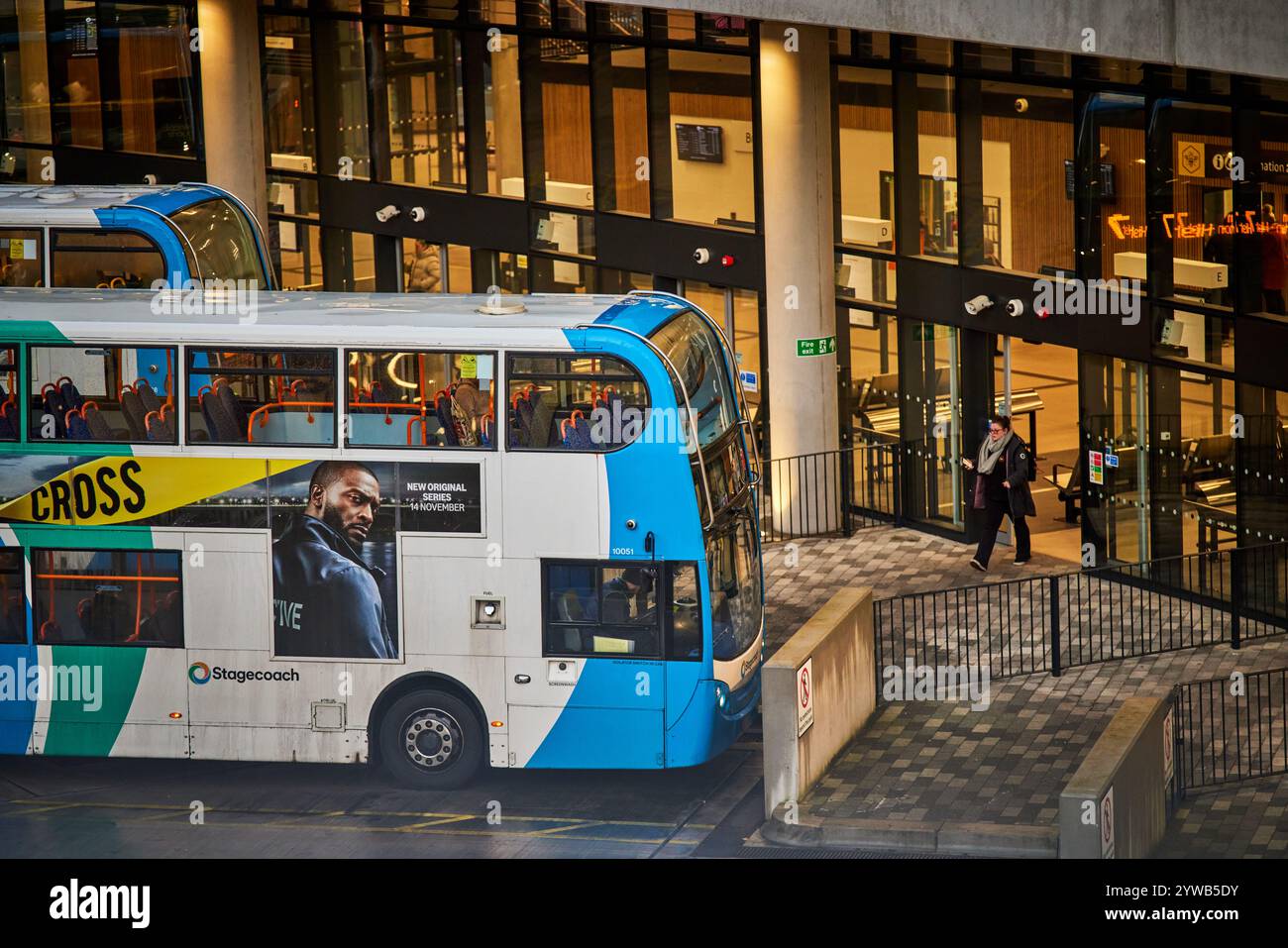 Stockport Viaduct Park Eisvormittag Stockfoto