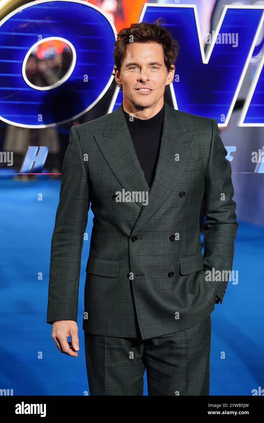 James Marsden besuchte die Premiere von Sonic the Hedgehog 3 am Cineworld Leicester Square in London. Bilddatum: Dienstag, 10. Dezember 2024. PA-Foto. Das Foto sollte lauten: Ian West/PA Wire Stockfoto