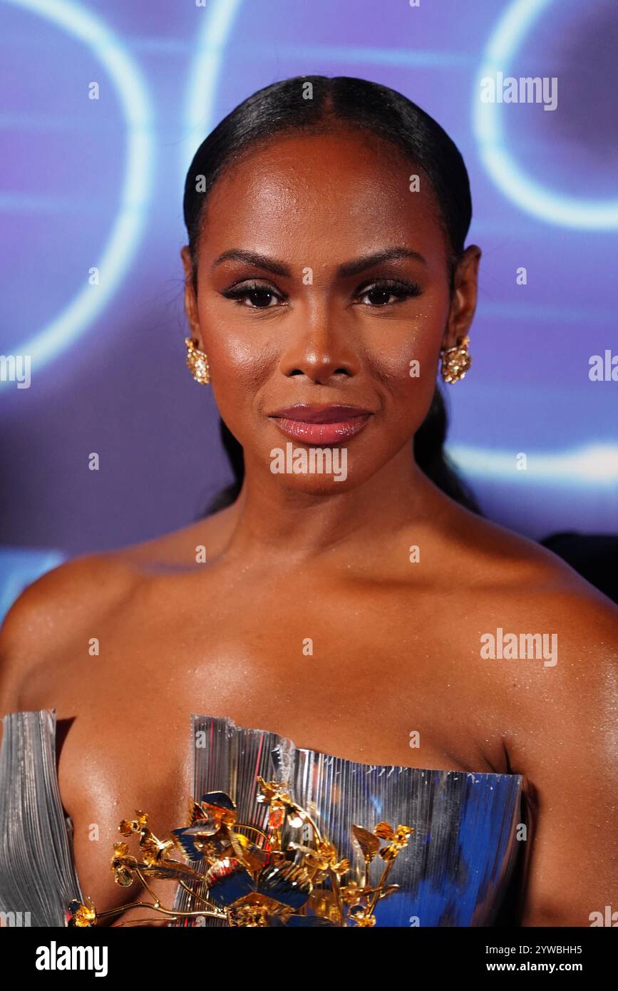 Tika Sumpter nahm an der Premiere von Sonic the Hedgehog 3 auf dem Cineworld Leicester Square in London Teil. Bilddatum: Dienstag, 10. Dezember 2024. PA-Foto. Das Foto sollte lauten: Ian West/PA Wire Stockfoto