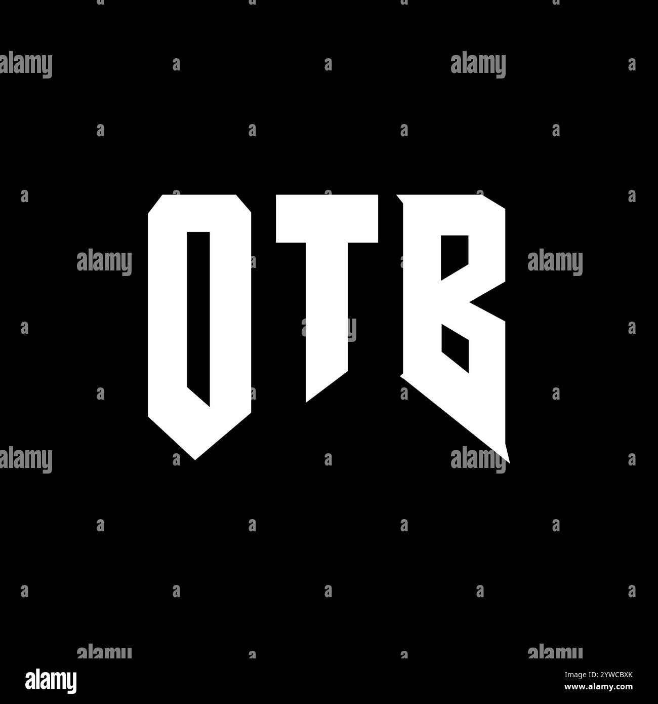 OTB-Letter-Logo für Technologieunternehmen. Farbkombination mit OTB-Logo in Schwarz und weiß. OTB-Logo, OTB-Vektor, OTB-Design, OTB-Symbol, OTB-Alph Stock Vektor