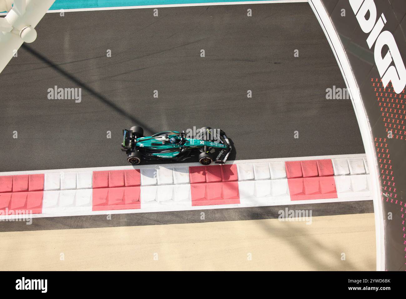 JAK Crawford (Aston Martin, #35), Post Season Testing, ARE, Formel 1 Weltmeisterschaft, Abu Dhabi Grand Prix, Yas Marina Circuit, 10.12.2024 Foto: Eibner-Pressefoto/Annika Graf Stockfoto