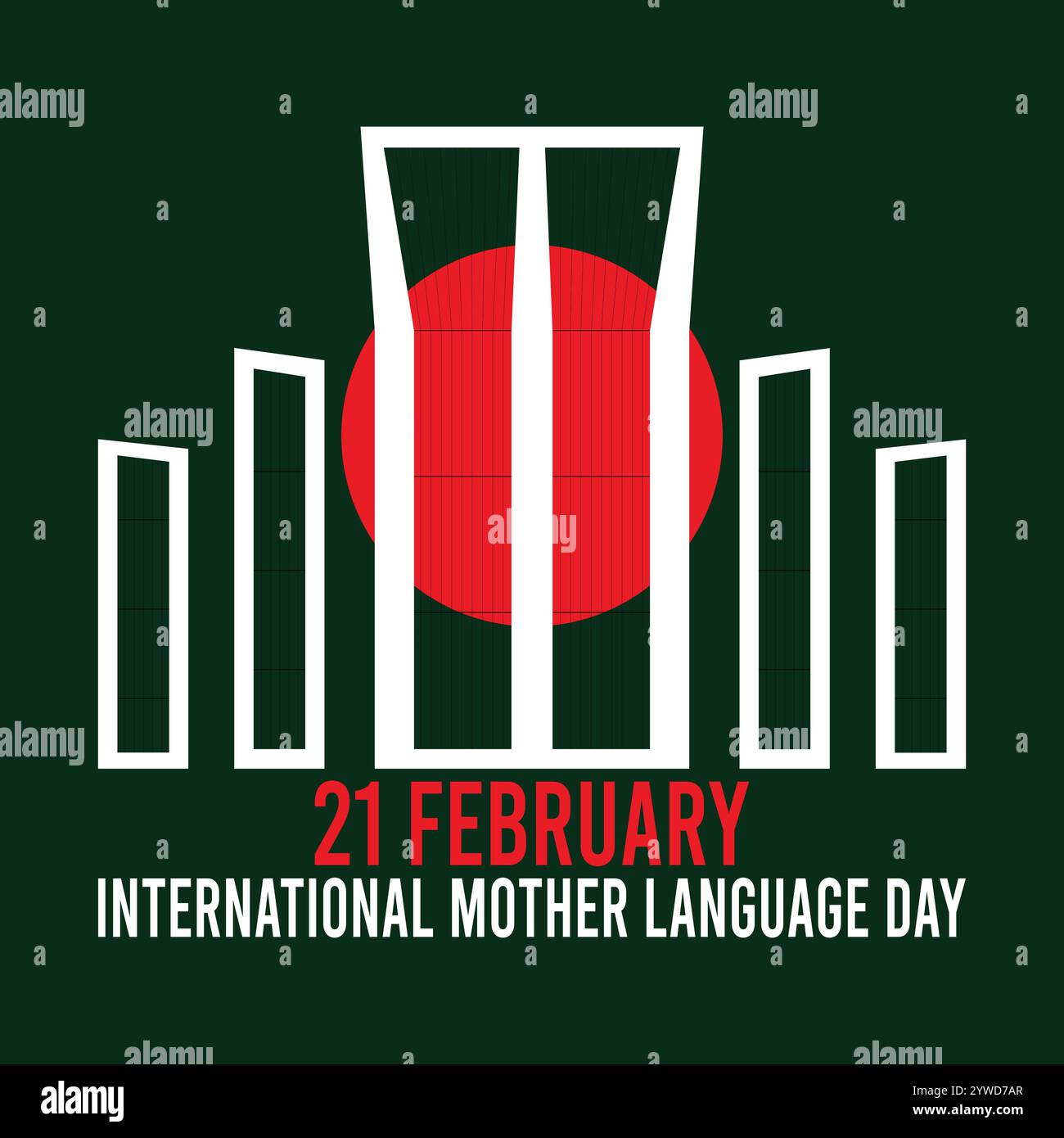 Internationaler Muttersprachstag Vektor Illustration Design Stock Vektor