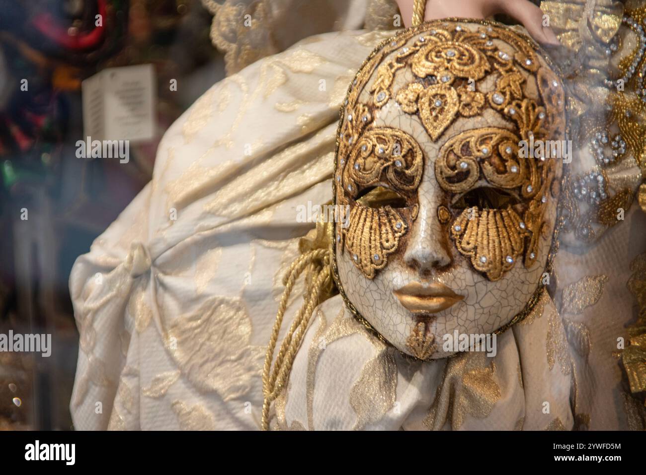 Karneval in Venedig Maske Stockfoto