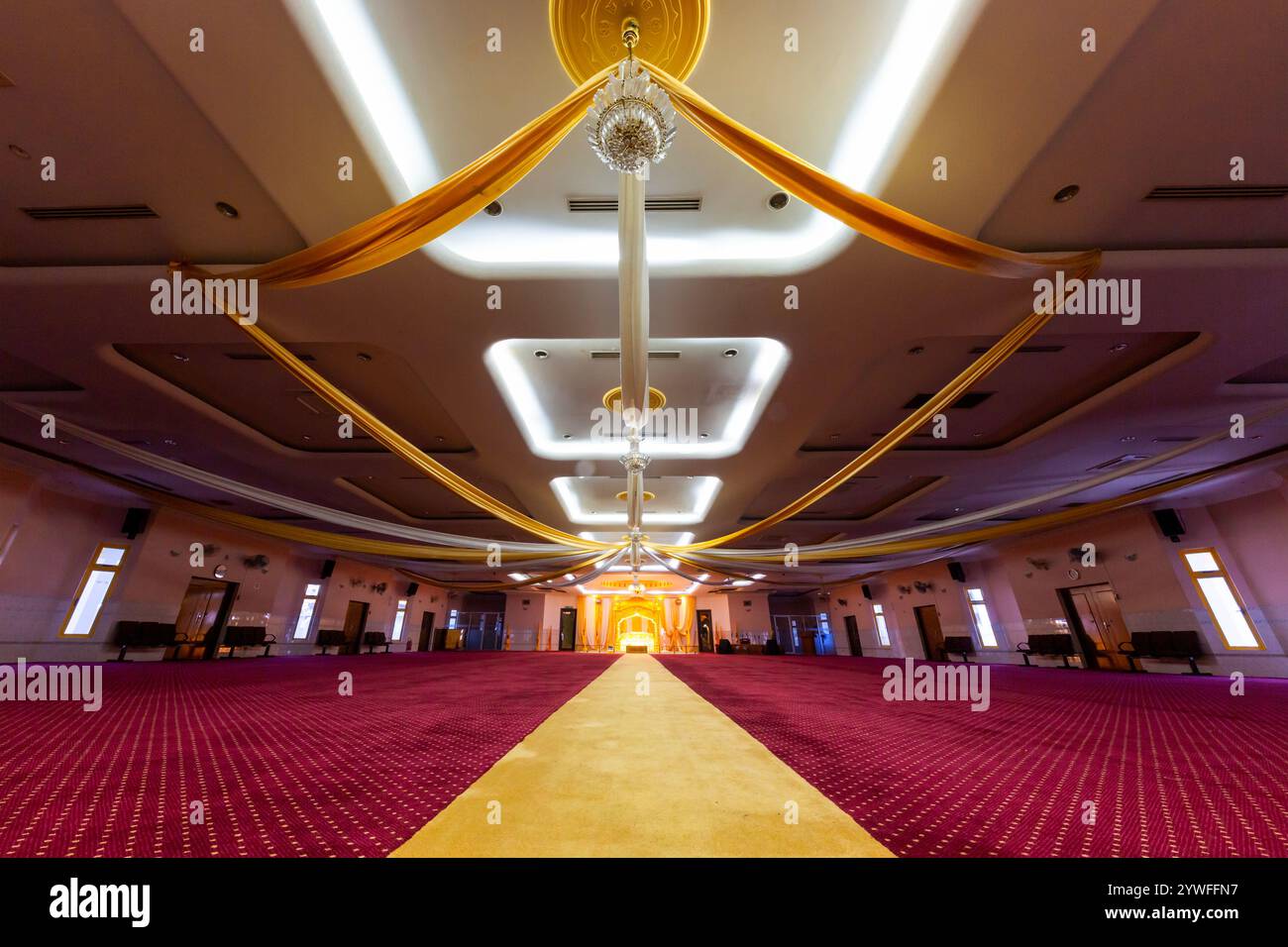 Das Innere des Sikh-Tempels in Kuala Lumpur, Malaysia Stockfoto