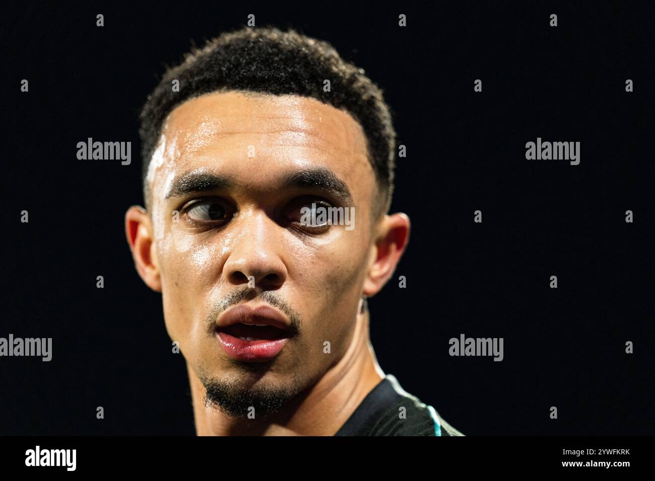 Girona, Spanien, 10. Dezember 2024. Spanien-Fußball - Champions League - League Stage - Girona FC gegen Liverpool. (66) Trent Alexander-Arnold. Quelle: Joan G/Alamy Live News Stockfoto