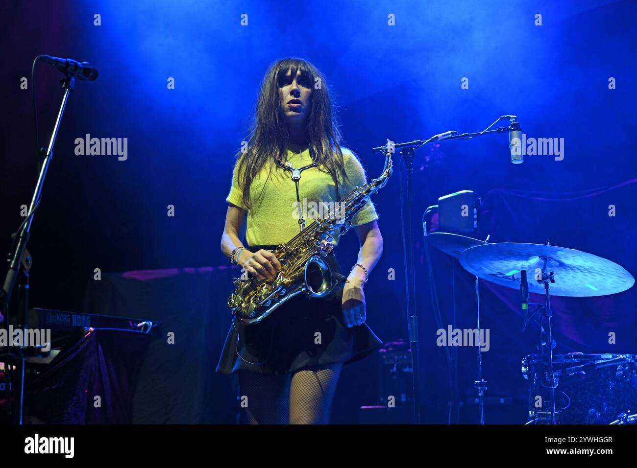 UK. Dezember 2024. LONDON, ENGLAND – 10. DEZEMBER: ABI Harding von „The Zutons“ trat am 10. Dezember 2024 in London auf. CAP/MAR © MAR/Capital Pictures Credit: Capital Pictures/Alamy Live News Stockfoto