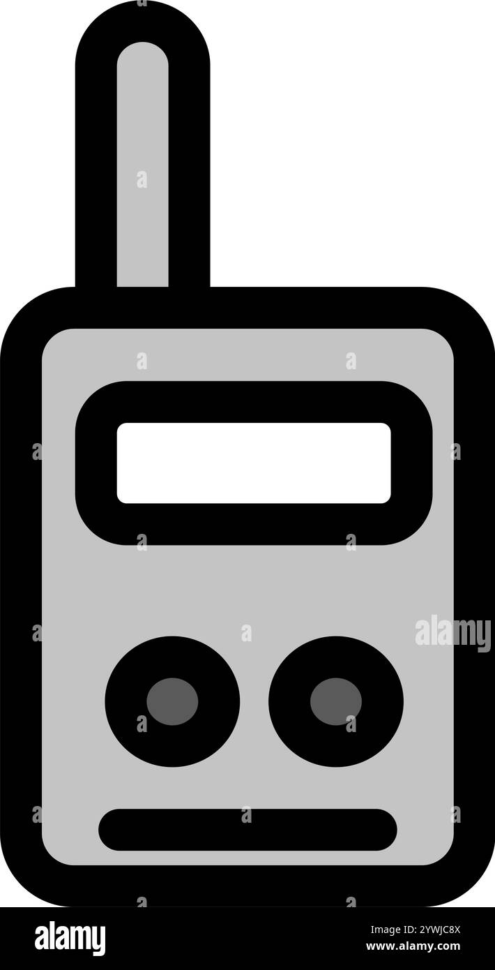 Militärfunksymbol – Militärsymbol. Stock Vektor