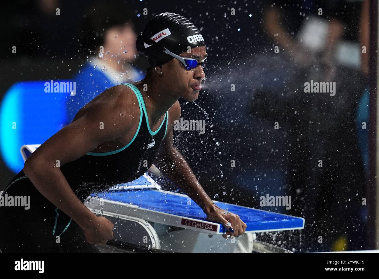 Budapest, Ungheria. Dezember 2024. Sara Curtis aus Italien bei der Meisterschaft 25m Budapest 2024, 11. Dezember, (Foto: Gian Mattia D'Alberto /LaPresse) Credit: LaPresse/Alamy Live News Stockfoto