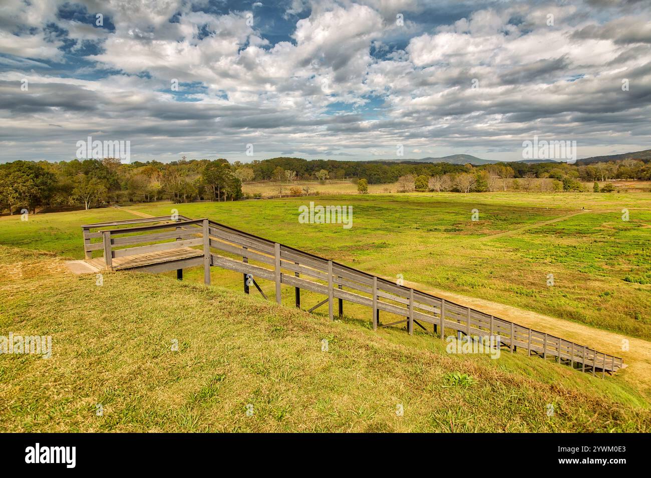 Etowah Indian Mounds Stockfoto